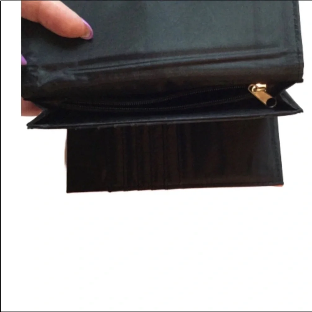 Wet Seal Trifold Wallet with Bow Peach NWOT
